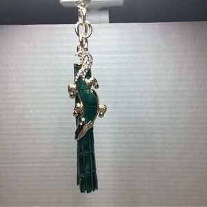 Brahmin Green Alligator Charm/Tassel